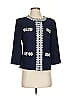 St. John Collection Blue Wool Cardigan Size 4 - photo 1