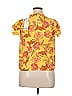 Rose + Olive 100% Rayon Yellow Short Sleeve Blouse Size XL - photo 2