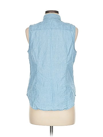 J.Crew Factory Store Sleeveless Button-Down Shirt (view 2)