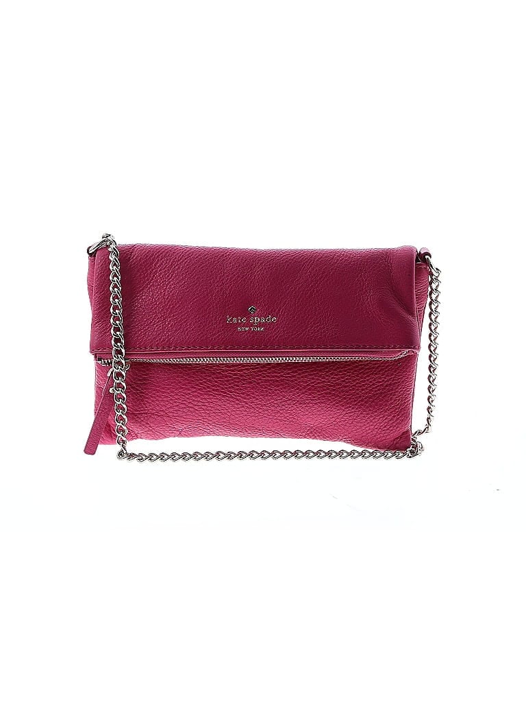 Kate Spade New York 100% Leather Burgundy Pink Leather Shoulder Bag One size - photo 1