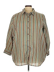 Roaman's 3/4 Sleeve Button Down Shirt