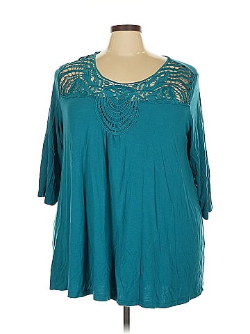 Roaman's 3/4 Sleeve Blouse (view 1)