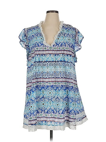 True Destinations Short Sleeve Blouse (view 1)