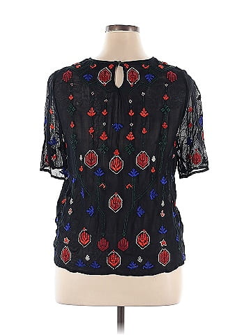 Lucky Brand Short Sleeve Blouse (view 2)
