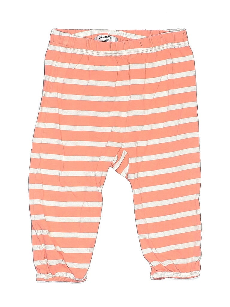 Baby Boden 100% Cotton Stripes Orange Red Casual Pants Size 12-18 mo - photo 1