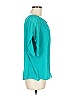Joseph A. 100% Polyester Teal Short Sleeve Blouse Size M - photo 4