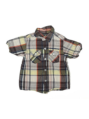 CALVIN KLEIN JEANS Short Sleeve Button-Down Shirt (view 1)