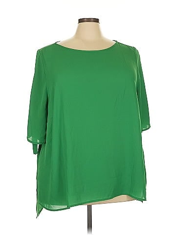 ELOQUII Short Sleeve Blouse (view 1)