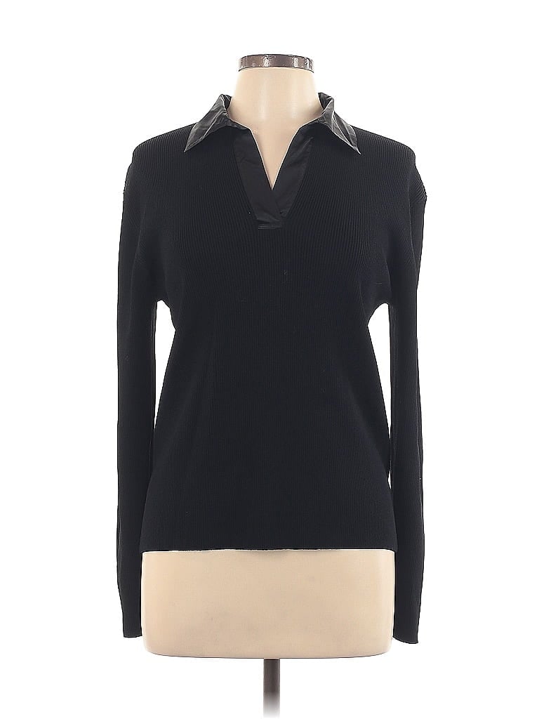 Chico's Design 100% Silk Black Silk Pullover Sweater Size L - photo 1