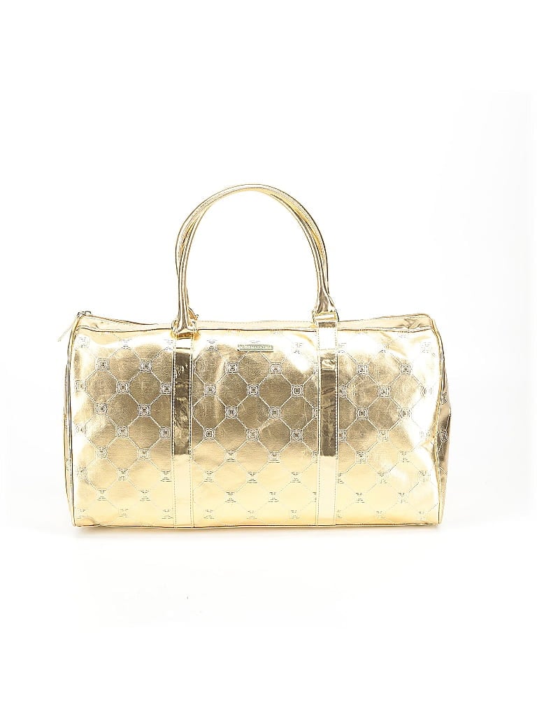 BCBGMAXAZRIA 100% Pvc Metallic Gold Weekender One size - photo 1