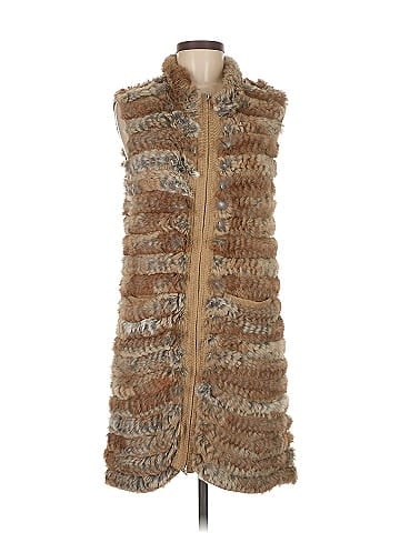 Adrienne Landau Faux Fur Vest (view 1)