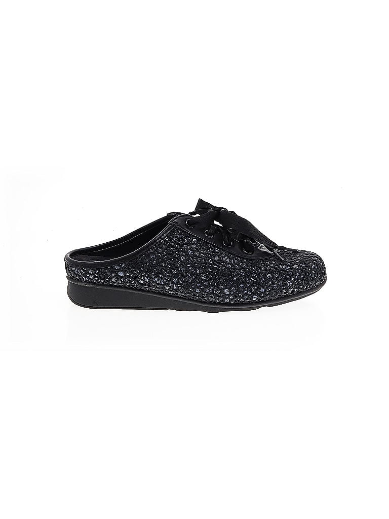 Joan Boyce Polka Dots Black Mule/Clog Size 7 - photo 1