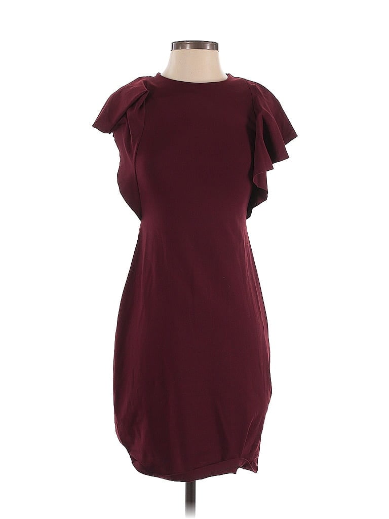 Pre-owned Susana Monaco Cocktail Dress In Burgundy