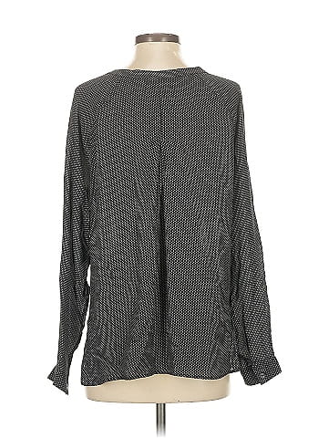 Vince. Long Sleeve Silk Top (view 2)