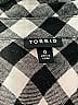 Torrid Checkered-gingham Black Long Sleeve Button-Down Shirt Size Lg Plus (0) - photo 6