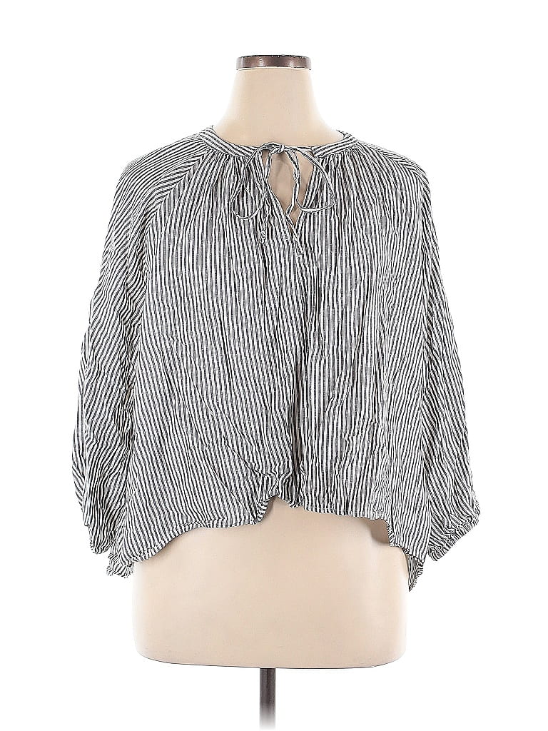 Sweatshirt A New Day Manches Sequins – Gris – Femme Taille 2XL – Neuf Sans étiquette