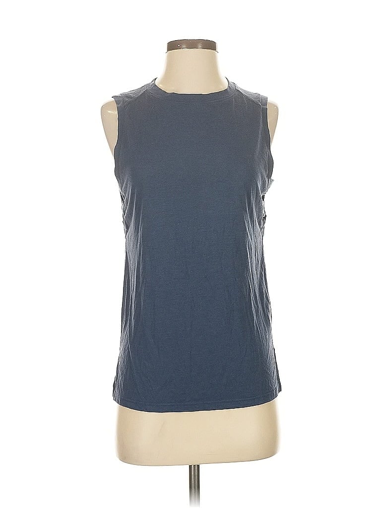 Pre-owned Athleta Sleeveless T-shirt In Gray
