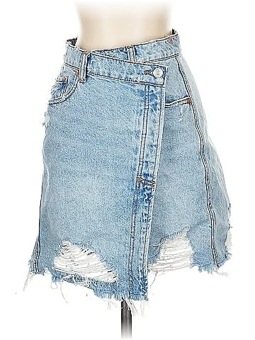 We the Free Denim Skirt (view 1)