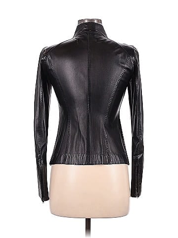 Donna Karan Collection Leather Jacket (view 2)