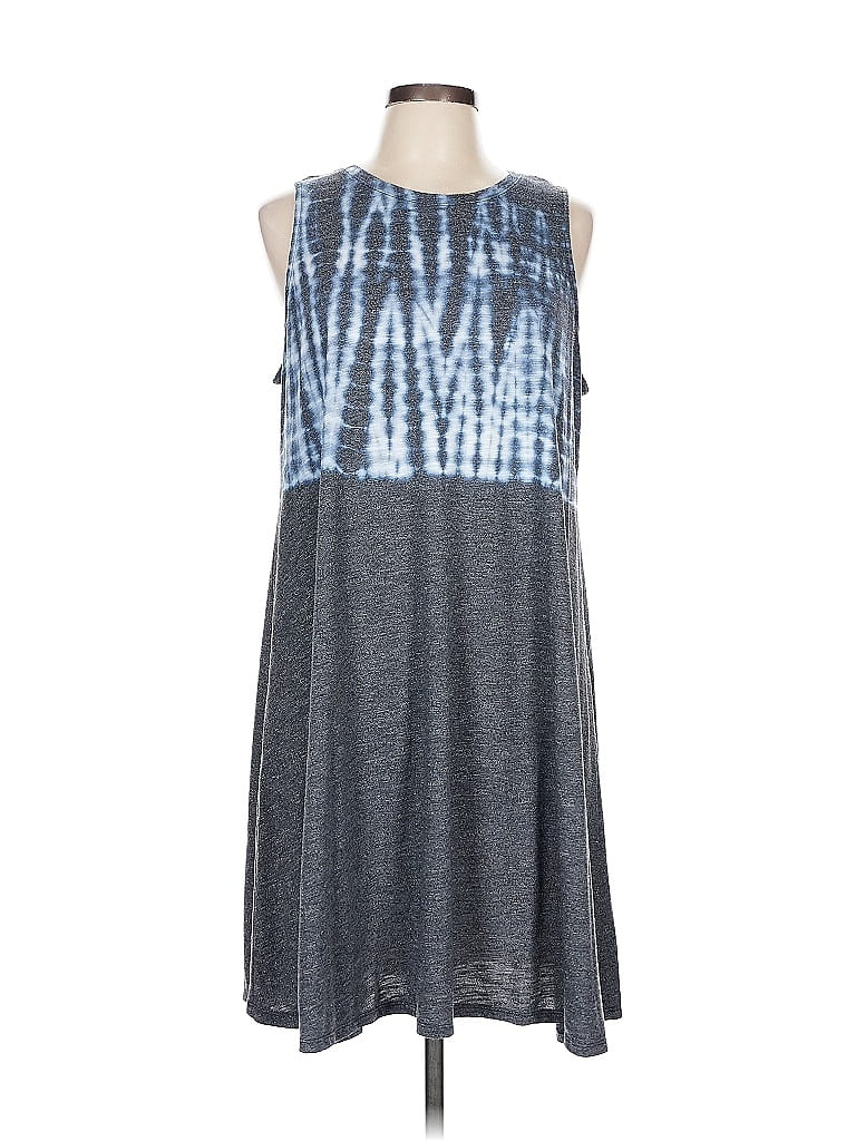 Sonoma Goods for Life Tie-dye Gray Casual Dress Size L - photo 1