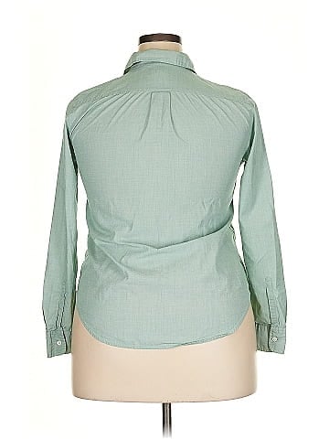 Lands' End Canvas Long Sleeve Button-Down Shirt (view 2)