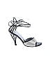 Chanel Silver Ivory Wire Heels Size EU 36 - photo 1