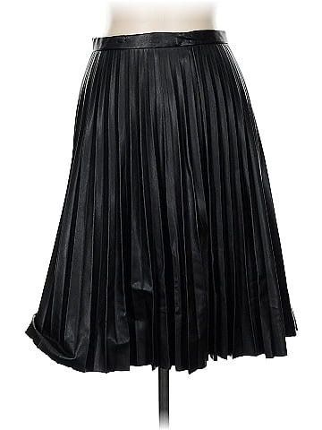 Calvin Klein Faux Leather Skirt (view 2)