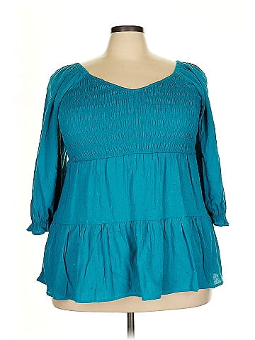 Torrid 3/4 Sleeve Blouse (view 1)
