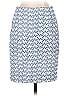 Akris Punto 100% Polyester Print Blue Ivory Casual Skirt Size 2 - photo 2