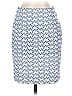 Akris Punto 100% Polyester Print Blue Ivory Casual Skirt Size 2 - photo 1