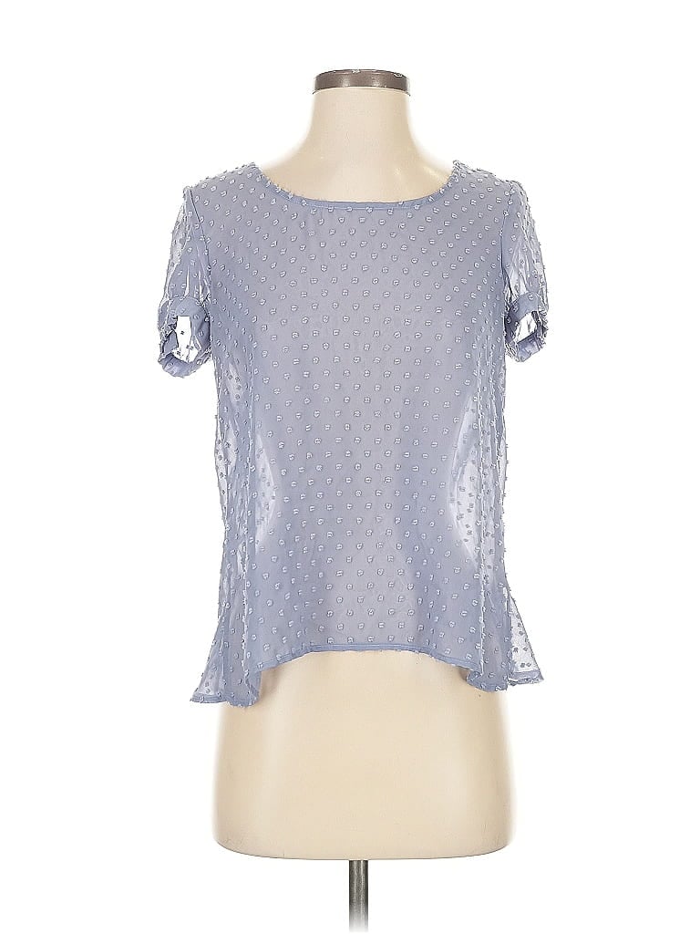 Pins and Needles 100% Polyester Purple Short Sleeve Top Size S - photo 1