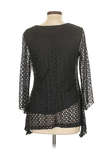 Ashley Blue Long Sleeve Blouse (view 2)