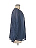 D&Co. 100% Polyester Blue Long Sleeve Blouse Size M - photo 4