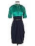 BCBGMAXAZRIA Teal Cocktail Dress Size 0 - photo 1