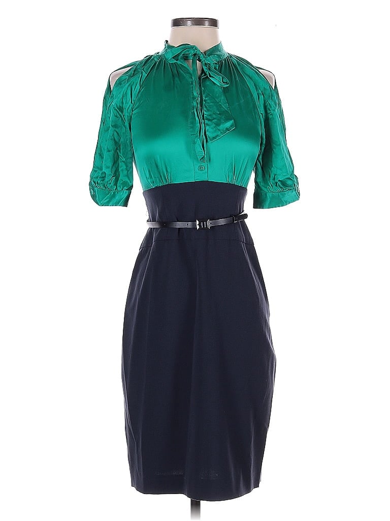 BCBGMAXAZRIA Teal Cocktail Dress Size 0 - photo 1