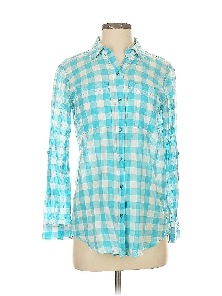 Pre-owned Michael Michael Kors Long Sleeve Button Down Shirt In Blue