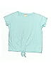 Crewcuts Outlet 100% Cotton Teal Blue Short Sleeve T-Shirt Size 8 (big kids) - photo 1
