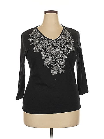 Karen Scott 3/4 Sleeve T-Shirt (view 1)
