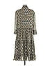 Akris Punto 100% Viscose Print Gray Green Casual Dress Size 8 - photo 2