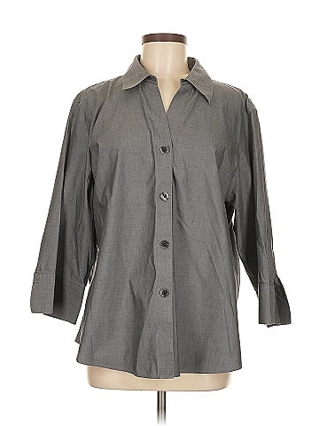 Foxcroft 3/4 Sleeve Button-Down Shirt (view 1)