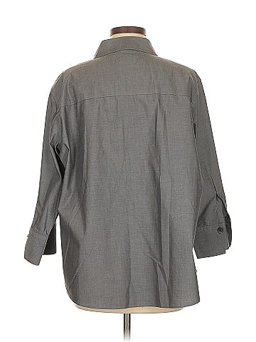 Foxcroft 3/4 Sleeve Button-Down Shirt (view 2)