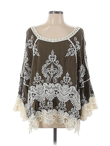 Democracy 3/4 Sleeve Blouse (view 1)