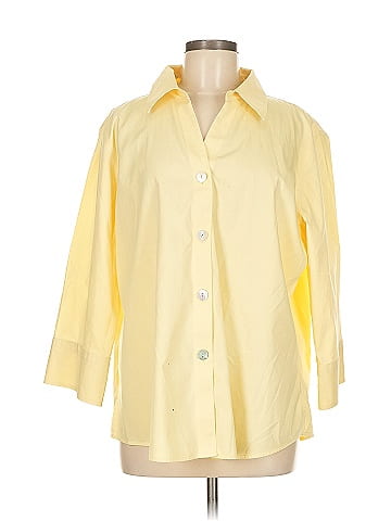 Foxcroft 3/4 Sleeve Button-Down Shirt (view 1)