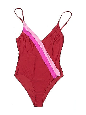 Solid & Striped One Piece Swimsuit (view 1)