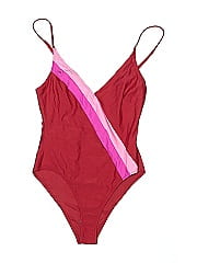 Solid & Striped One Piece Swimsuit