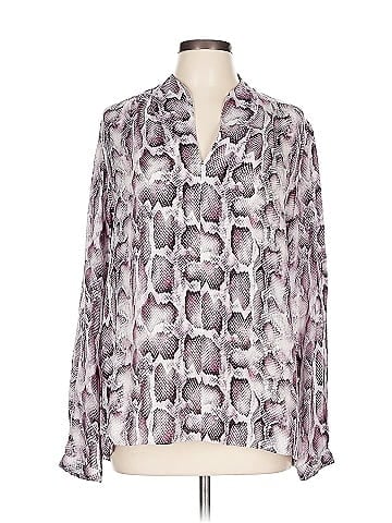 Elie Tahari Long Sleeve Silk Top (view 1)