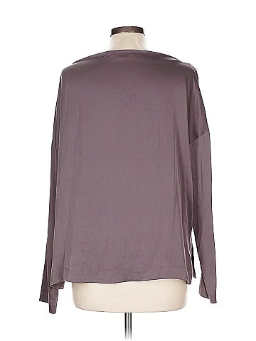 Vince. Long Sleeve Silk Top (view 2)