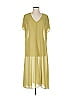 LOGO by Lori Goldstein 100% Polyester Green Casual Dress Size L - photo 1