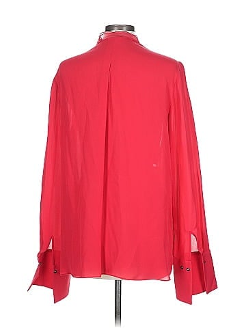 Elie Tahari Long Sleeve Silk Top (view 2)