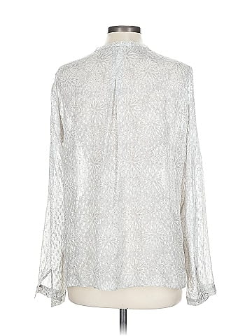 Elie Tahari Long Sleeve Silk Top (view 2)
